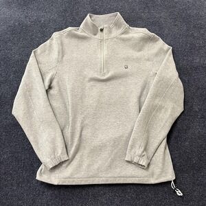 Extracurricular Sweatshirt Mens Medium Gray 1/4 Zip Stretch Pullover Logo Casual